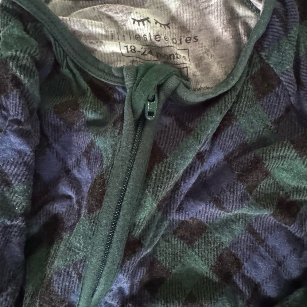 Little Sleepies Green and Blue Kids Pajamas